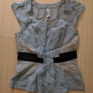Anthropologie Top with Feminine Detail